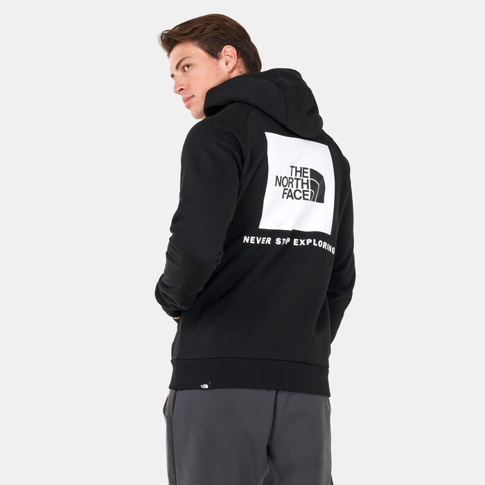 The North Face Men's Raglan Red Box Hoodie Blue The North Face Men's Raglan Red Box Hoodie Blue image number 1