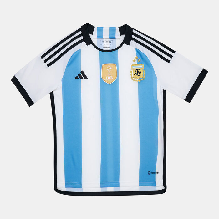adidas Kids' Argentina 22 Winners Home Jersey White adidas Kids' Argentina 22 Winners Home Jersey White image number 0