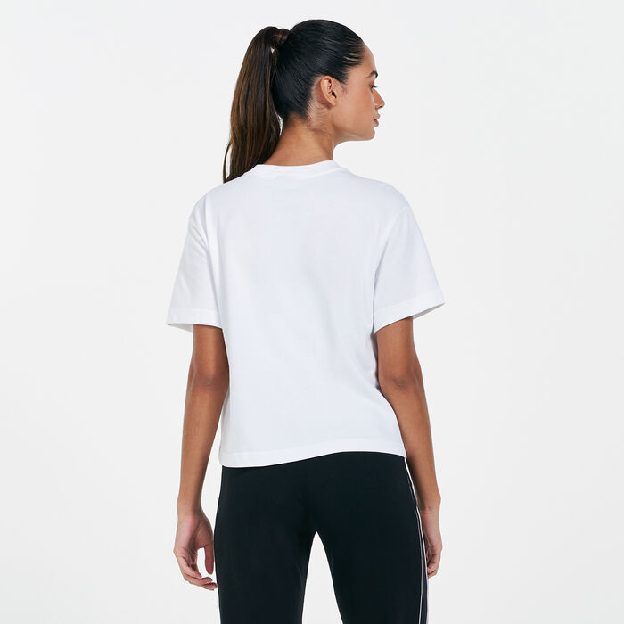 Nike Women's Sportswear Swoosh T-Shirt White Nike Women's Sportswear Swoosh T-Shirt White image number 1