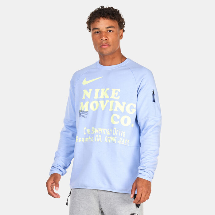 Nike Men's Dri-FIT Long-Sleeve Fitness Top Blue image number 0