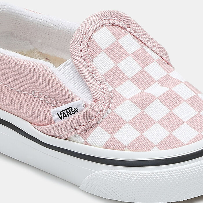 Vans Kids' Checkerboard Slip-On Velcro Unisex Shoe Pink Vans Kids' Checkerboard Slip-On Velcro Unisex Shoe Pink image number 4