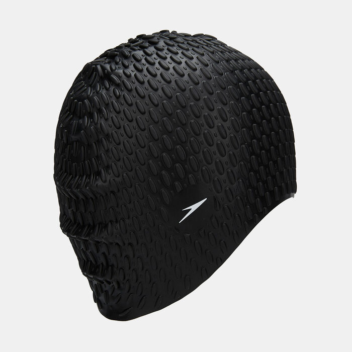 Speedo Bubble Swimming Cap Black image number 1