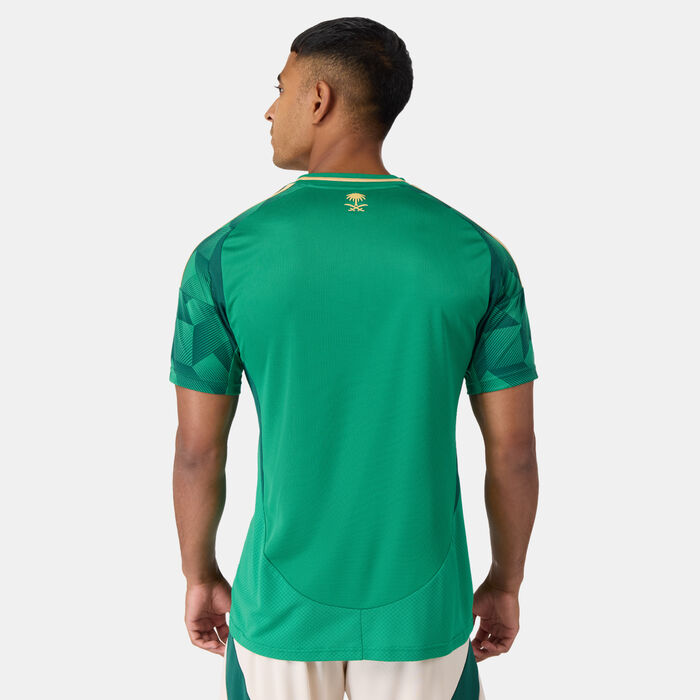 adidas Men's Saudi Arabia 24 Home Replica Football Jersey Green adidas Men's Saudi Arabia 24 Home Replica Football Jersey Green image number 1