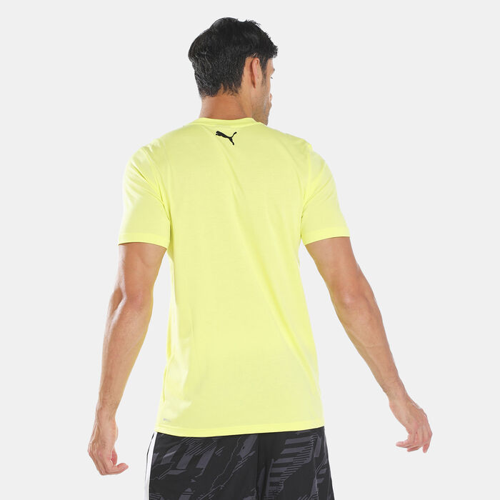PUMA Men's All Tournament Basketball T-Shirt yellow image number 1