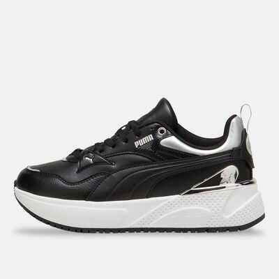 PUMA Women's R78 Disrupt Metallic Dream Shoes White