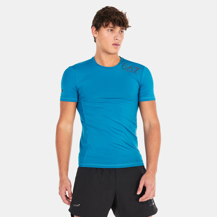 EA7 Emporio Armani Men's Vigor7 Training T-Shirt Blue EA7 Emporio Armani Men's Vigor7 Training T-Shirt Blue image number 0