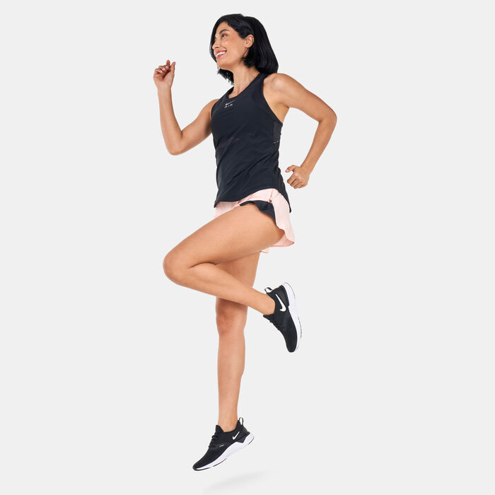 Nike Women's Air Dri-FIT Running Tank Top Black Nike Women's Air Dri-FIT Running Tank Top Black image number 2