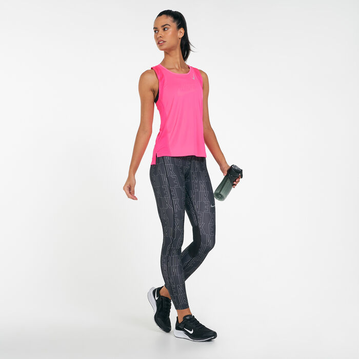 Nike Women's Dri-FIT Race Running Singlet Pink Nike Women's Dri-FIT Race Running Singlet Pink image number 2