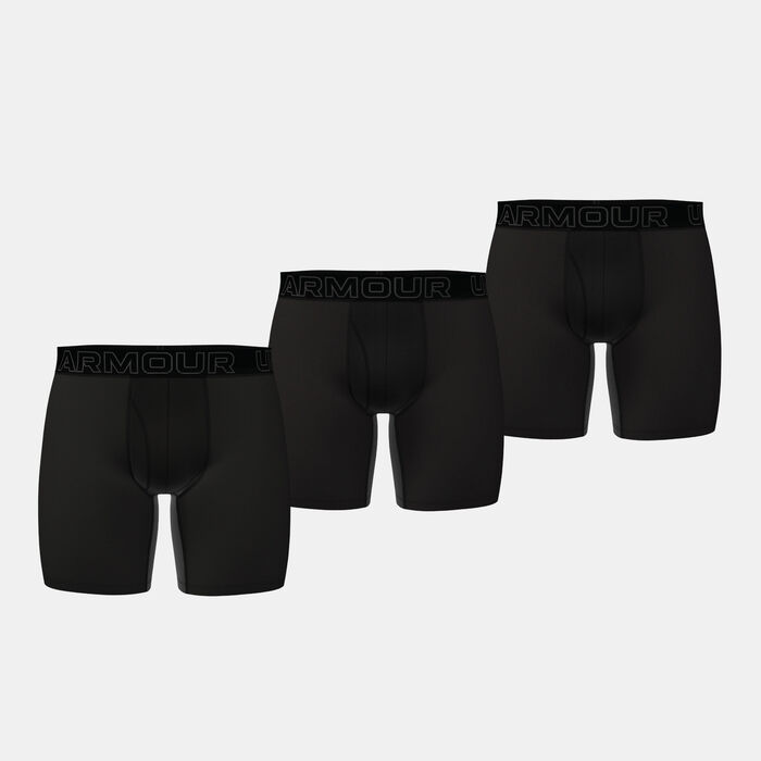Under Armour Men's UA Performance Tech&trade; Training Boxers (3 Pairs) Black image number 0