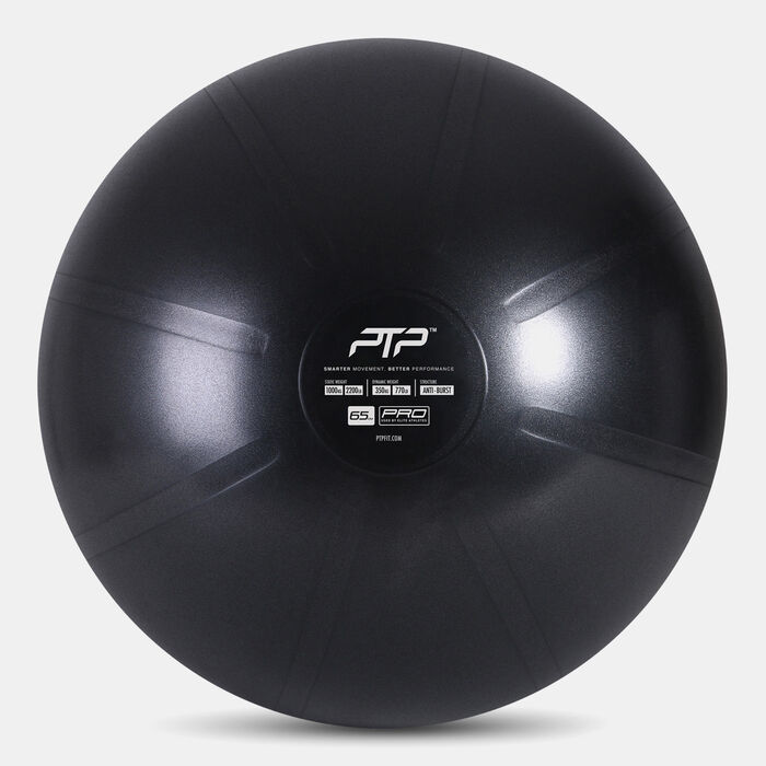 PTP Core Ball With Pump (65cm) Black PTP Core Ball With Pump (65cm) Black image number 0