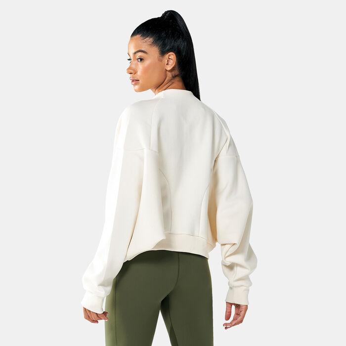 adidas Women's Karlie Kloss Cover-Up Jacket White adidas Women's Karlie Kloss Cover-Up Jacket White image number 1