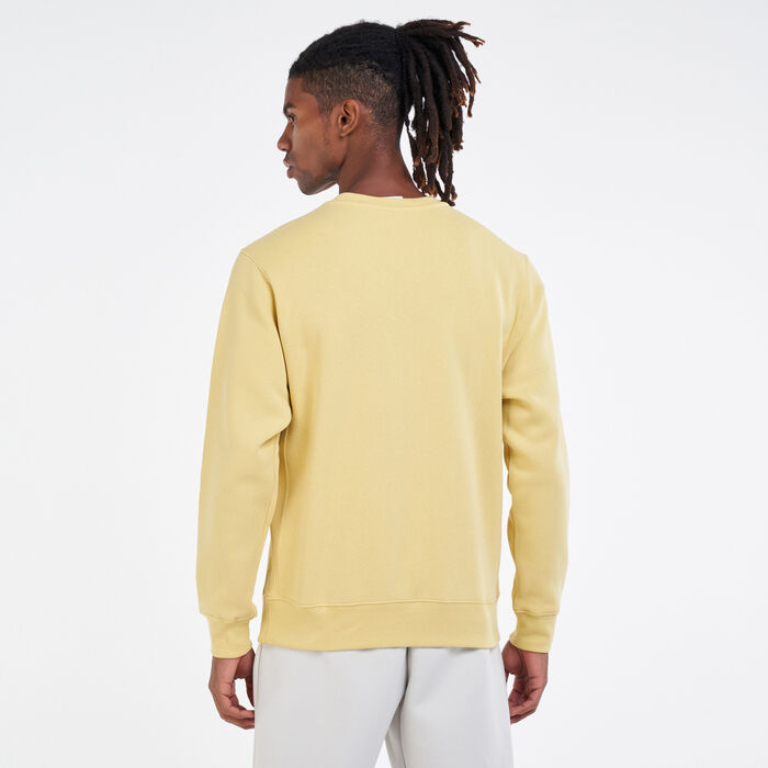 Nike Men's Sportswear Club Fleece Crew yellow Nike Men's Sportswear Club Fleece Crew yellow image number 1