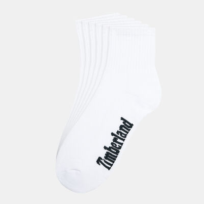 Timberland Men's Core Sport Quarter Socks (3 Pack) White