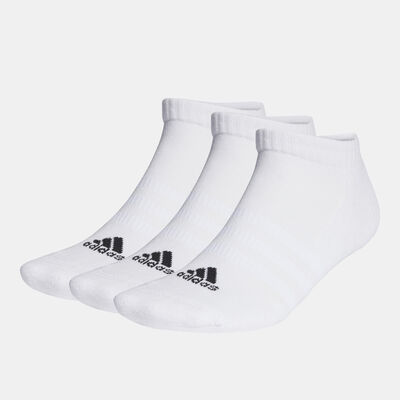 adidas Men's Cushioned Low-Cut Socks (3 Pack) White