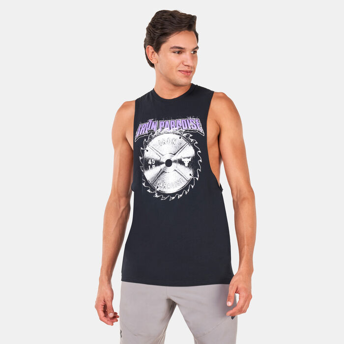 Under Armour Men's Project Rock Blade Tank Top Black Under Armour Men's Project Rock Blade Tank Top Black image number 0