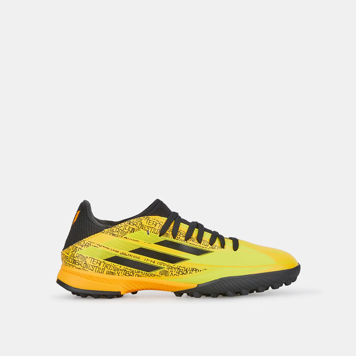 adidas Kids' X Speedflow Messi.3 Turf Ground Football Shoe yellow adidas Kids' X Speedflow Messi.3 Turf Ground Football Shoe yellow image number 0