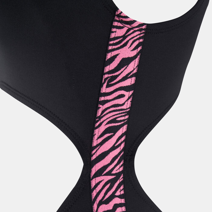 Nike Swim Women's Wild Cut-Out One-Piece Swimsuit Black Nike Swim Women's Wild Cut-Out One-Piece Swimsuit Black image number 2