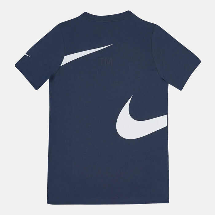 Nike Kids' Sportswear Swoosh T-Shirt Blue Nike Kids' Sportswear Swoosh T-Shirt Blue image number 1