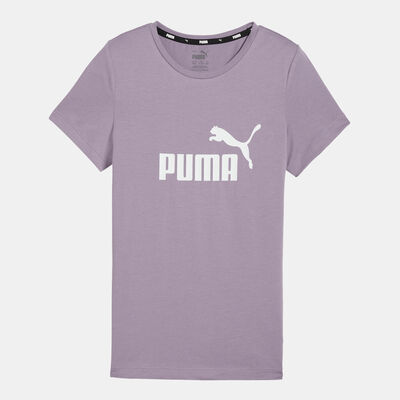 PUMA Kids' ESS Logo T-Shirt Purple
