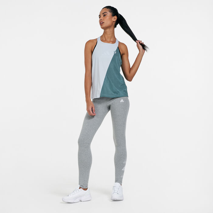 adidas Women's Essentials Stacked Logo Leggings Grey image number 2
