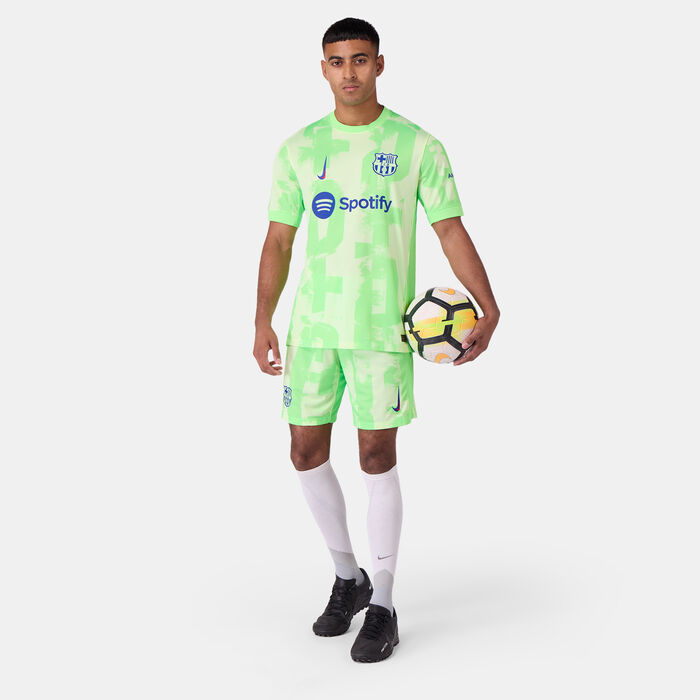 Nike Men's FC Barcelona 24/25 Third Replica Football Jersey Green Nike Men's FC Barcelona 24/25 Third Replica Football Jersey Green image number 2
