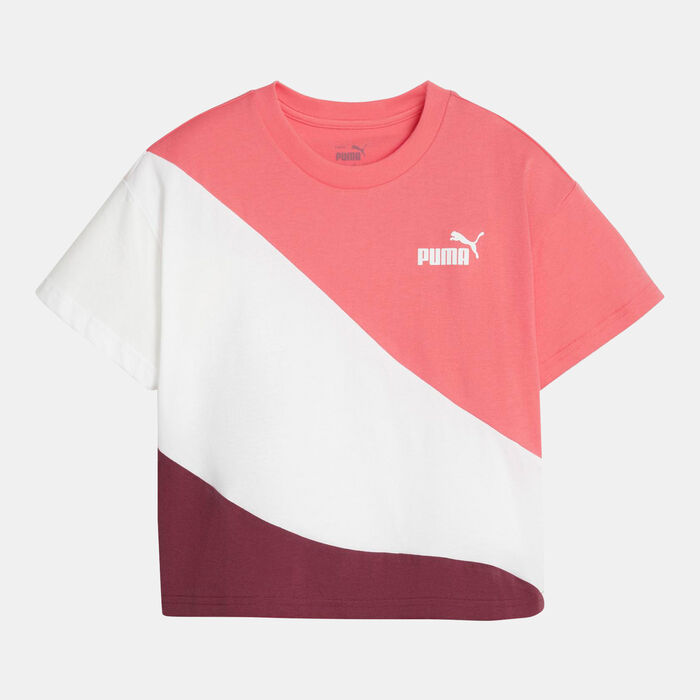 PUMA Kids' Power Cat T-Shirt Pink PUMA Kids' Power Cat T-Shirt Pink image number 0