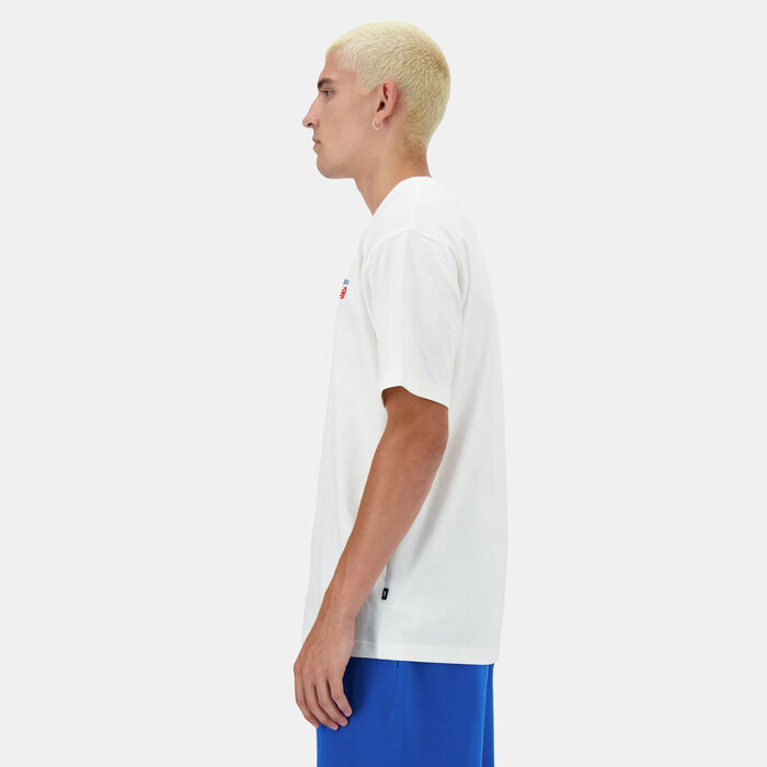 New Balance Men's Athletics Premium Logo T-Shirt White New Balance Men's Athletics Premium Logo T-Shirt White image number 2