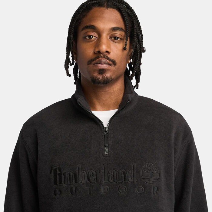 Timberland Men's Polartec 200 1/4-Zip Sweatshirt Black image number 3