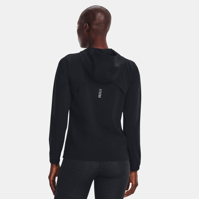 Under Armour Women's OutRun The Storm Running Jacket Black image number 1