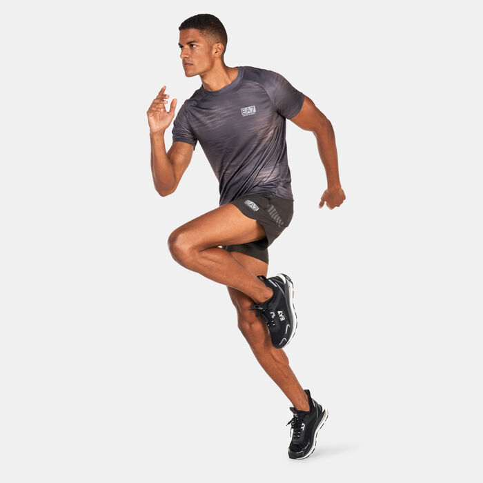 EA7 Emporio Armani Men's Ventus 7 Graphics T-Shirt Grey EA7 Emporio Armani Men's Ventus 7 Graphics T-Shirt Grey image number 2