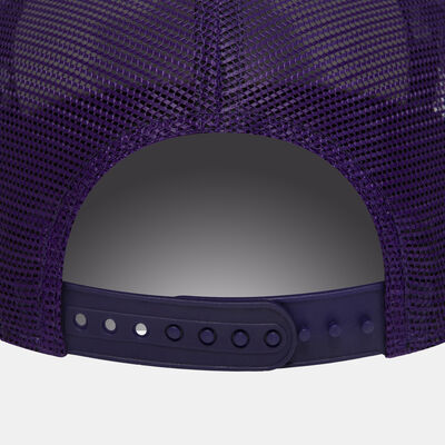 New Era Men's LA Lakers Team Colour A-Frame Trucker Cap Purple
