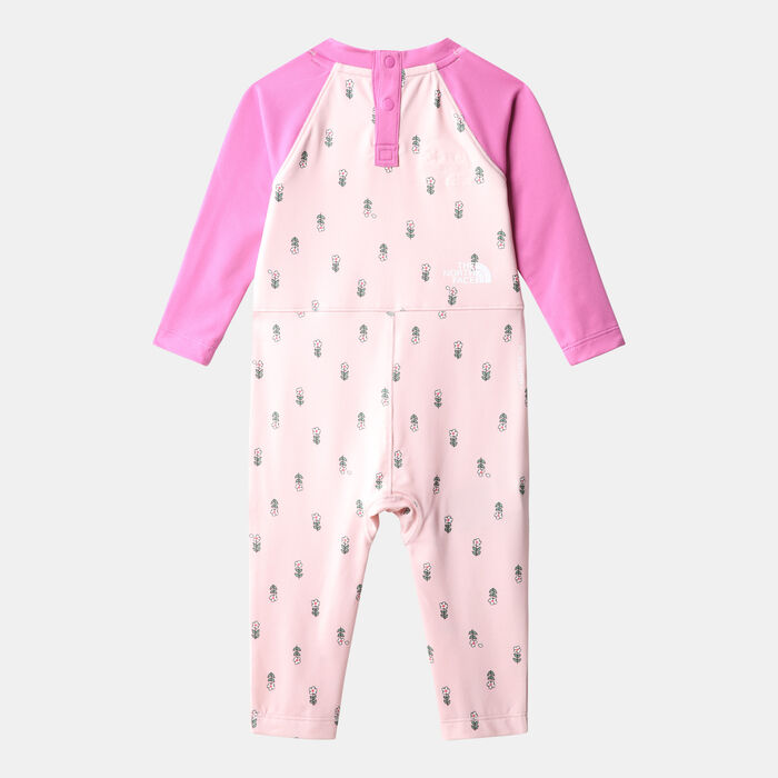 The North Face Kids' Amphibious Sun One-Piece Bodysuit Pink image number 1