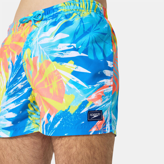 Speedo Men's Printed Leisure Swimming Shorts Blue Speedo Men's Printed Leisure Swimming Shorts Blue image number 4