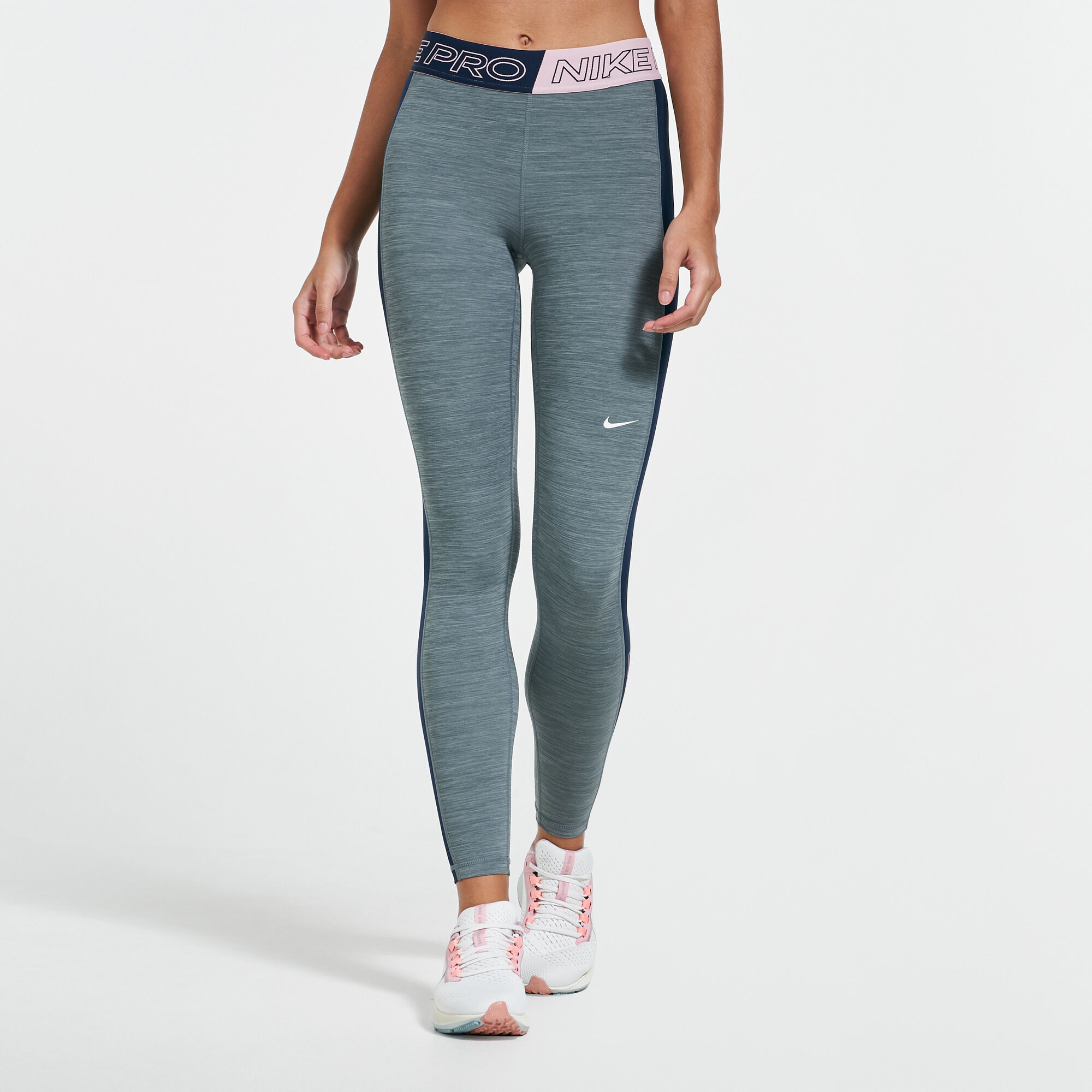 Grey nike pro leggings womens top