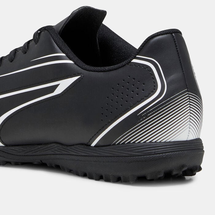 PUMA Men's VITORIA Turf Ground Football Shoes Black PUMA Men's VITORIA Turf Ground Football Shoes Black image number 5