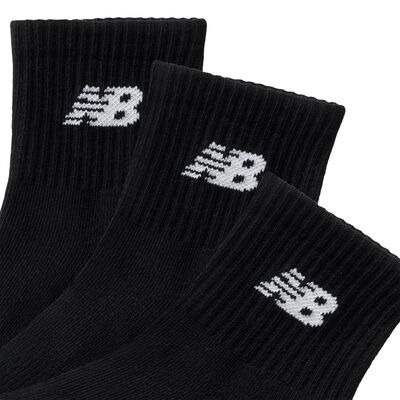 New Balance Everyday Ankle Socks (3 Pairs) Black