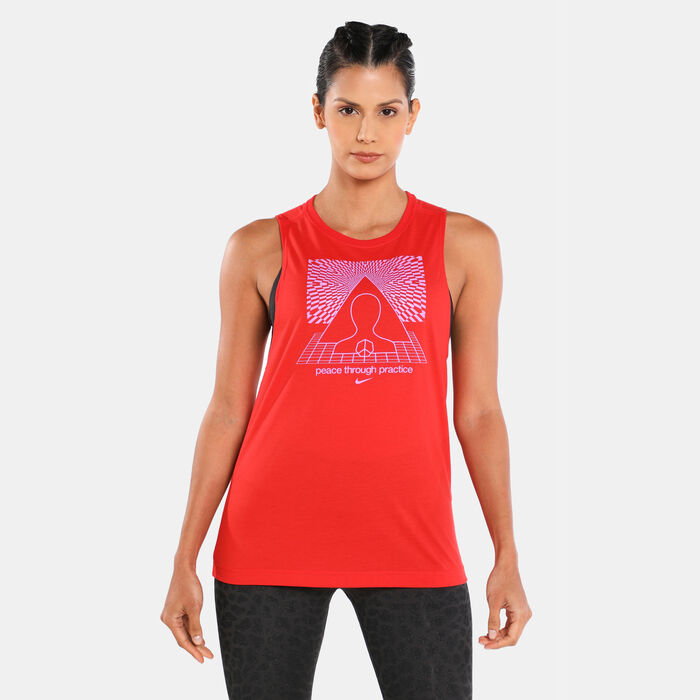 Nike Women's Yoga 3 Tank Top Red image number 0