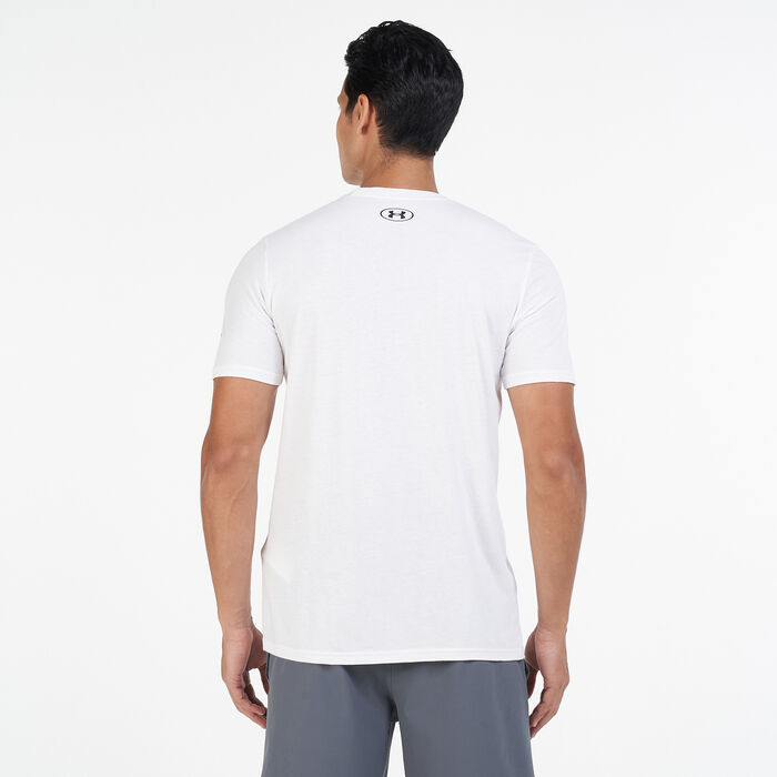 Under Armour Men's Project Rock Brahma Bull T-Shirt White Under Armour Men's Project Rock Brahma Bull T-Shirt White image number 1