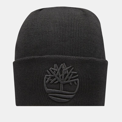 Timberland Men's Tonal 3D Embroidery Beanie Black