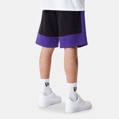 New Era Men's NBA Los Angeles Lakers Colourblock Shorts Black
