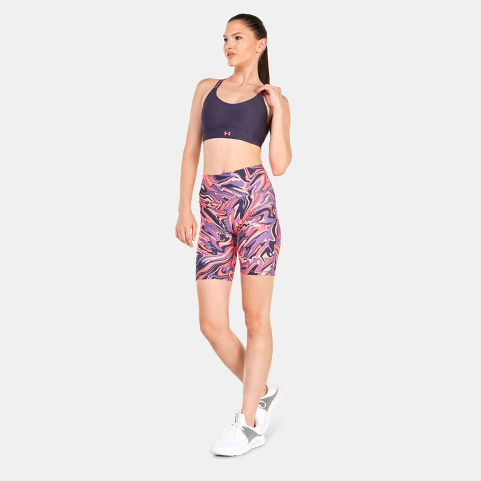 Under Armour Women's HeatGear® Bike Shorts Pink Under Armour Women's HeatGear® Bike Shorts Pink image number 2