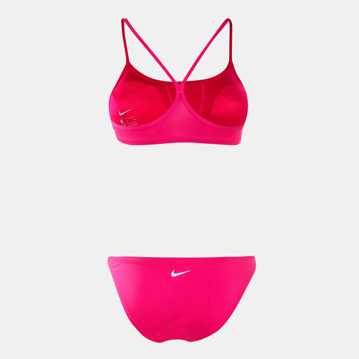 Nike Swim Women's Essential Racerback Bikini Set yellow Nike Swim Women's Essential Racerback Bikini Set yellow image number 1