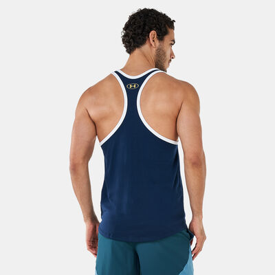 Under Armour Men's UA Project Rock Seven Bucks Tank Top Blue