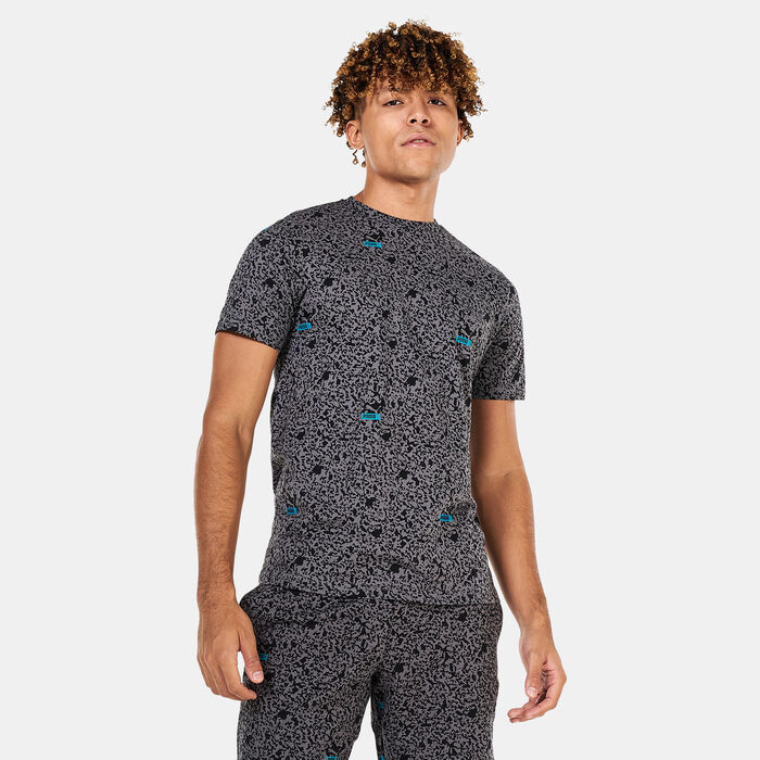 PUMA Men's Brand Love Printed T-Shirt Grey PUMA Men's Brand Love Printed T-Shirt Grey image number 0