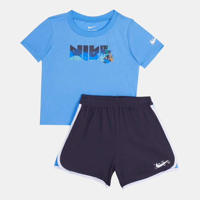 Nike Kids' Sportswear Coral Reef Mesh Set Blue image number 0