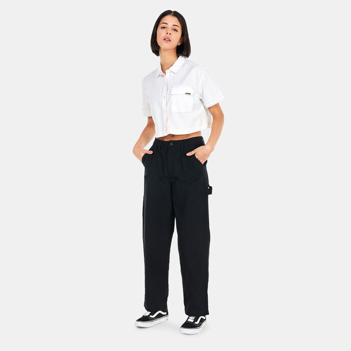 Vans Women's Ground Work Pants Black image number 2