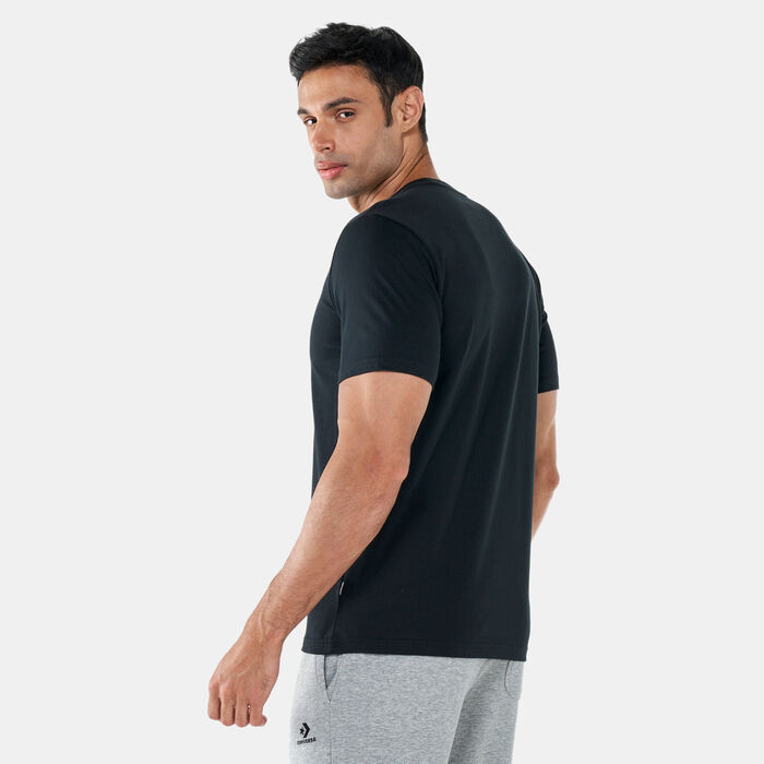 Converse Men's Star Chevron Dribble T-Shirt Black Converse Men's Star Chevron Dribble T-Shirt Black image number 1