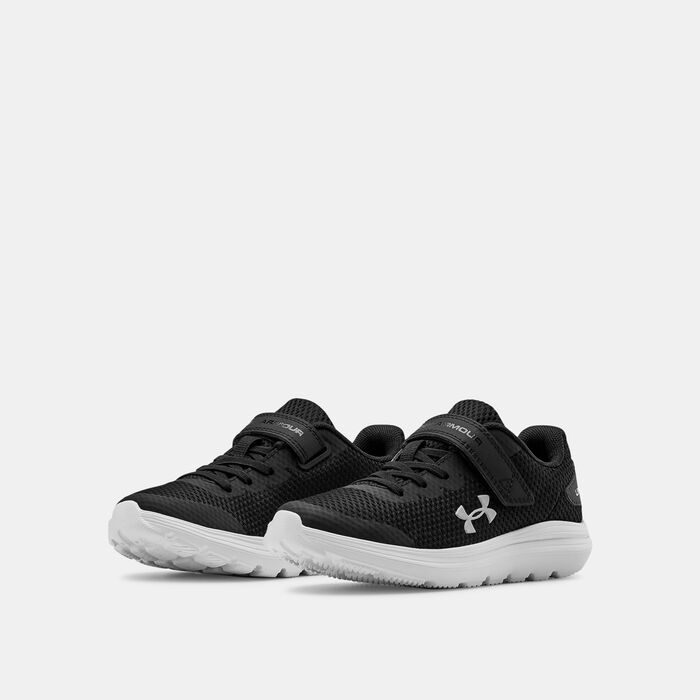 Under Armour Kids' Surge 2 AC Shoe (Older Kids) Black Under Armour Kids' Surge 2 AC Shoe (Older Kids) Black image number 1
