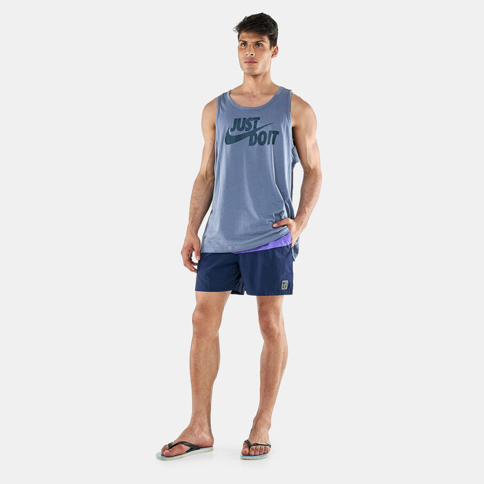 Nike Swim Men's Converge Icon 5-Inch Volley Swimming Shorts Blue Nike Swim Men's Converge Icon 5-Inch Volley Swimming Shorts Blue image number 2