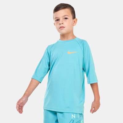 Nike Swim Kids' Short Sleeve Hydroguard Green